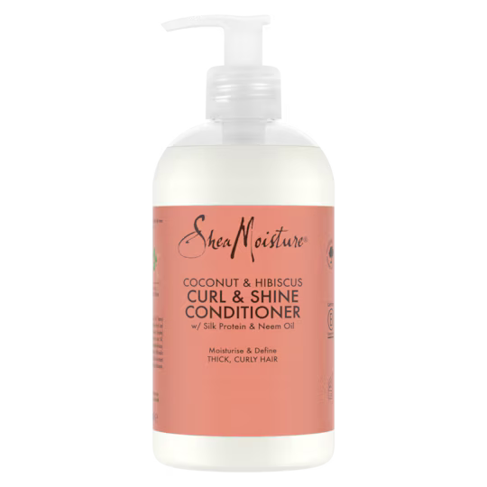 Après-shampoing SheaMoisture Noix de Coco & Hibiscus Boucles & Brillance - 384 ml