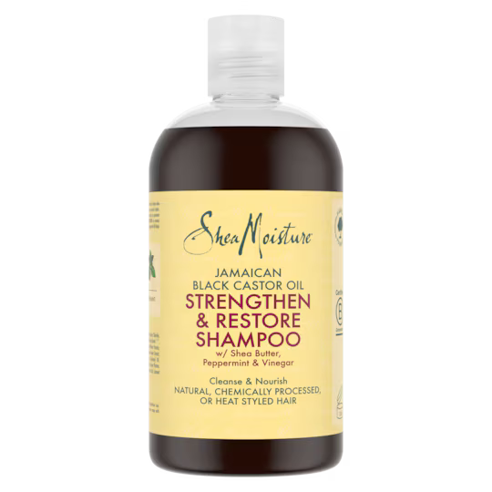 SheaMoisture Jamaican Black Castor Oil Shampoing Fortifiant et Réparateur - 384 ml