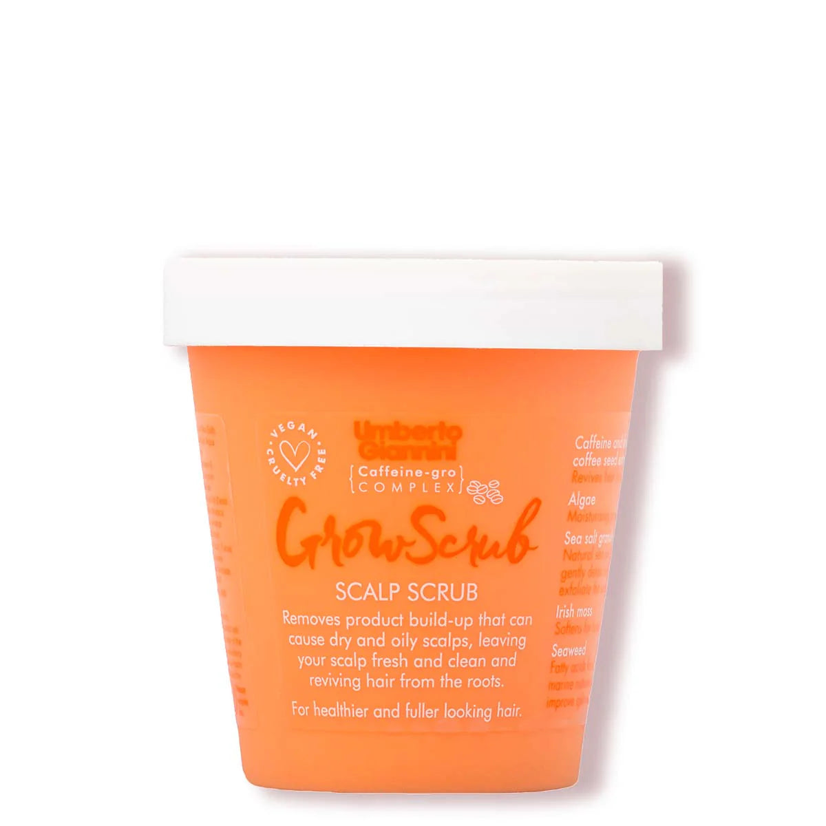 Gommage exfoliant pour le cuir chevelu au café Grow Scrub d'Umberto Giannini - 250 g