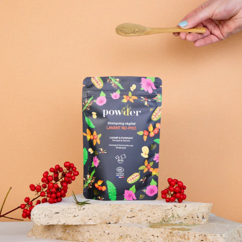POWDER Shampoing végétal "No-poo" et Shampoing sec