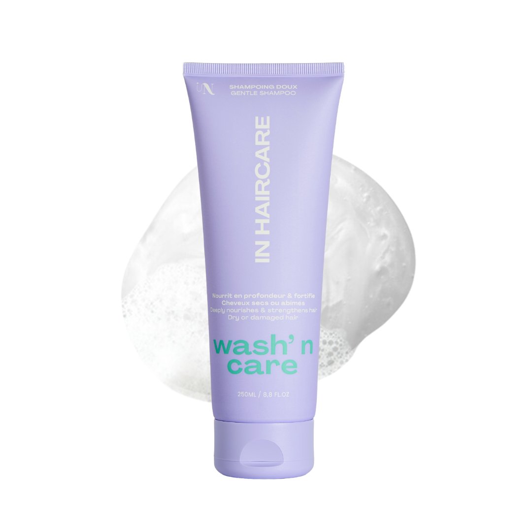 SHAMPOING DOUX : WASH N' CARE HYDRATE, NOURRIT ET FORTIFIE - 250ML