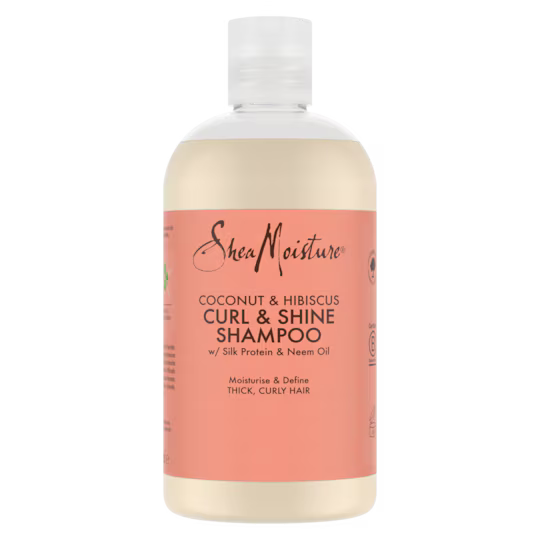 Shampoing SheaMoisture Noix de Coco & Hibiscus Boucles & Brillance pour - 384 ml