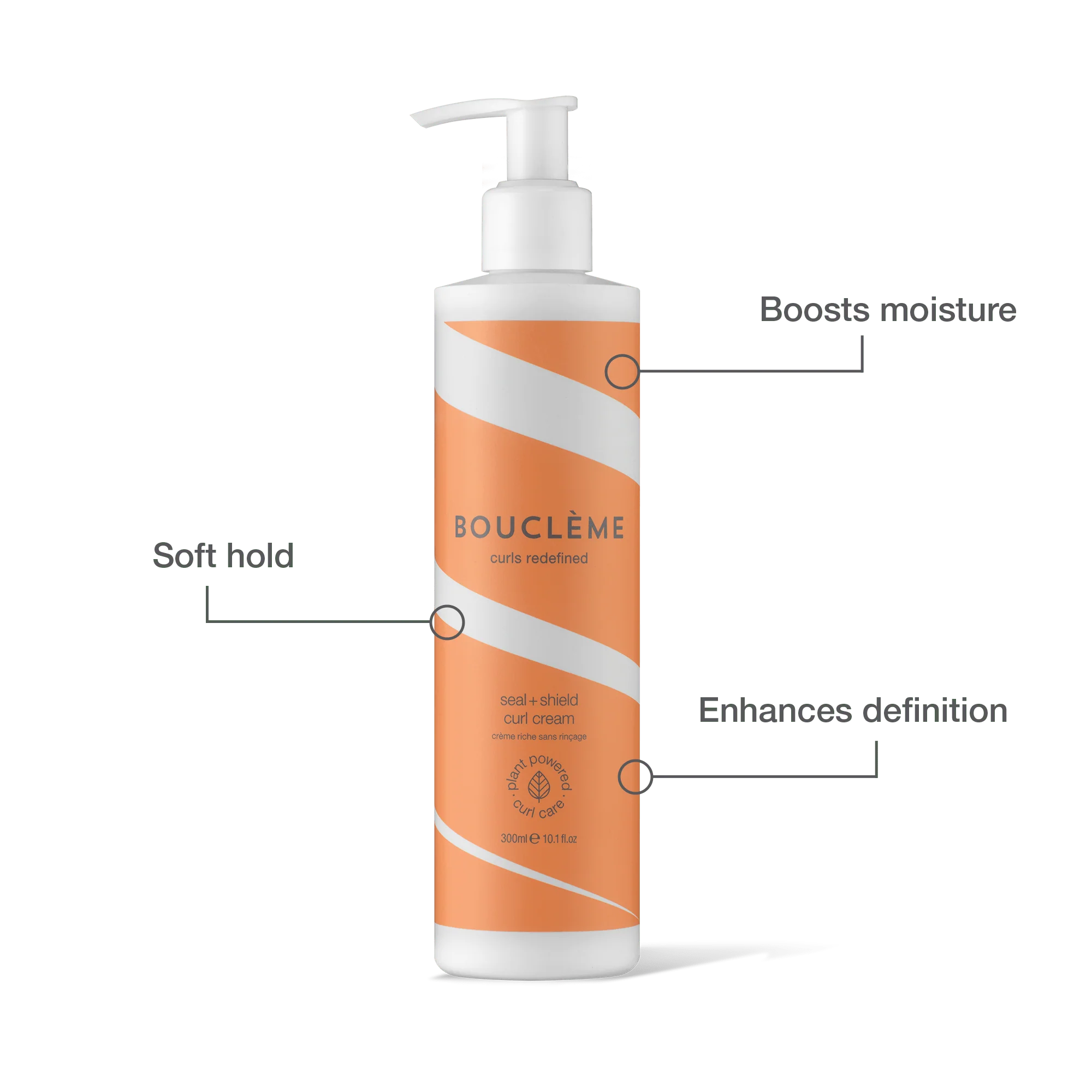 Crème pour cheveux bouclés Boucléme Seal + Shield - 300ml